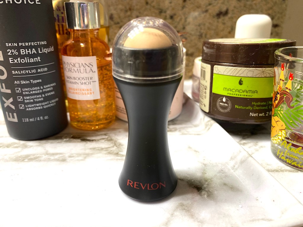 Revlon roller in bathroom