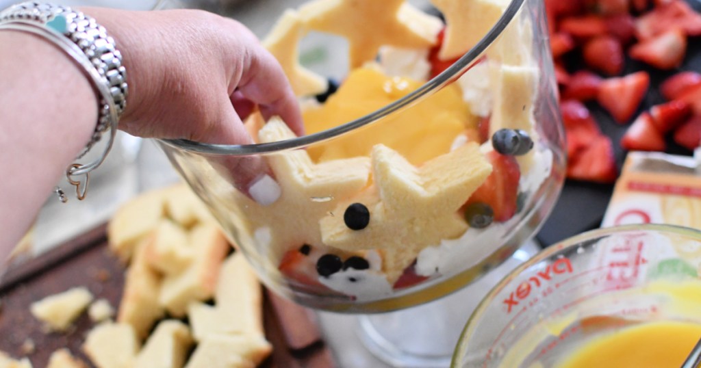 4th of july trifle with pound cake