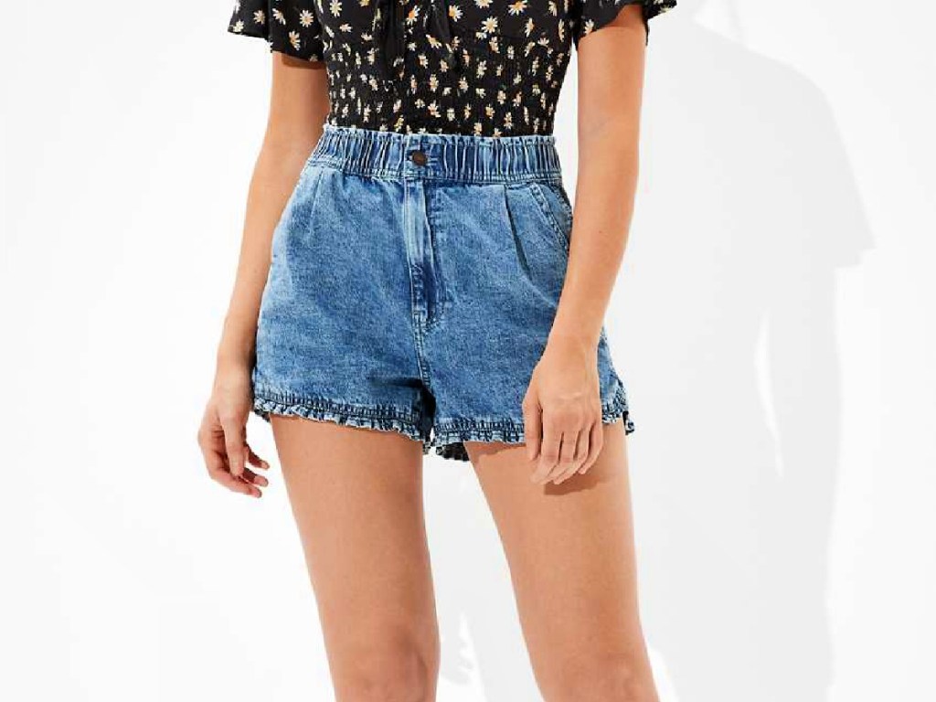 AE Denim Mom Shorts