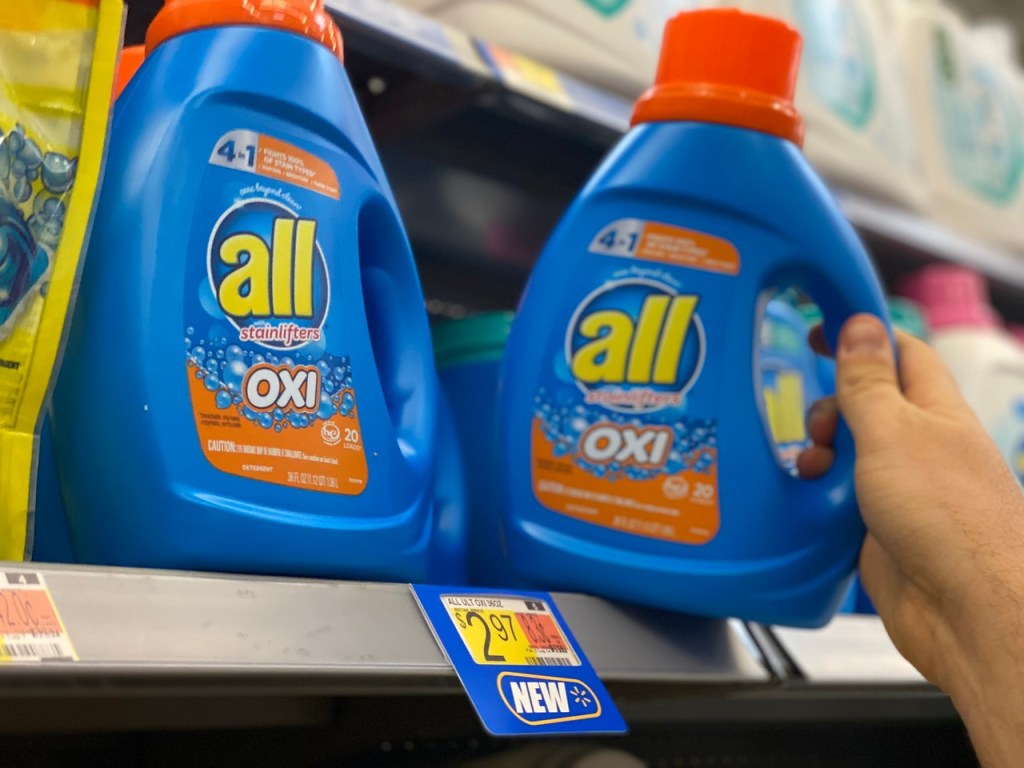 All Oxi Detegent 36oz on shelf