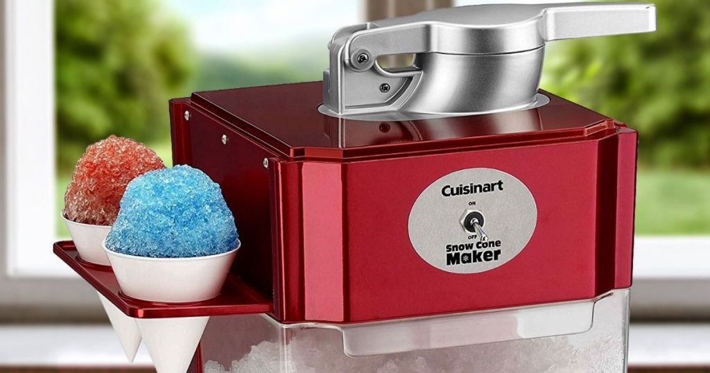 Cuisinart Snow Cone Maker with snow cones on it