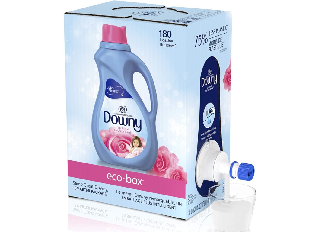 Downy April Fresh Scent Liquid Fabric Softener 180-Loads Eco-Box