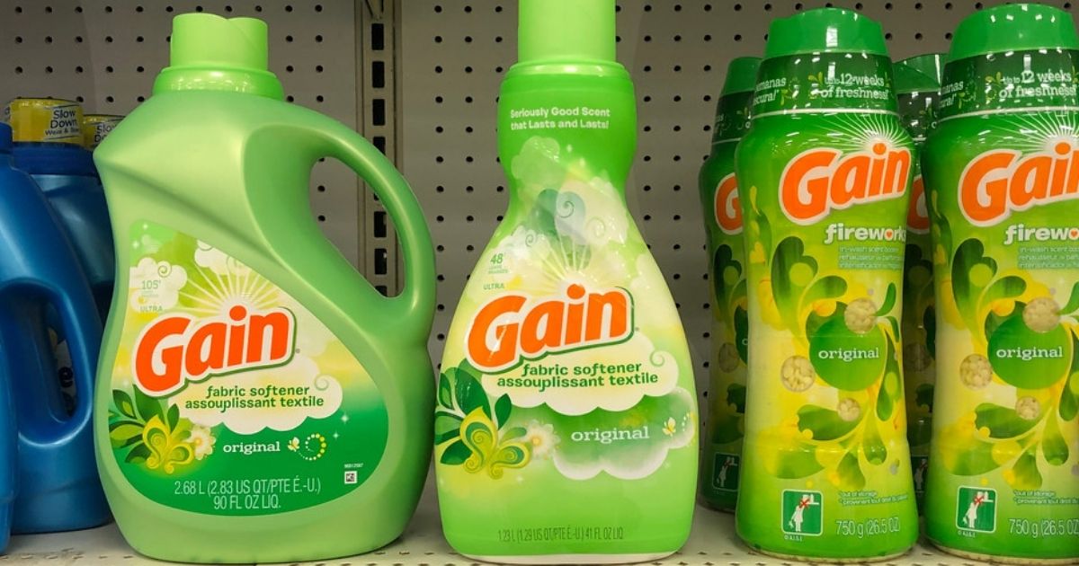 Gain Fabric Softener on store shelf