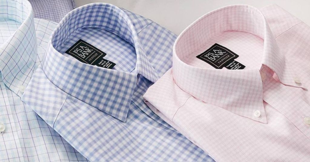 two men's dress shirts