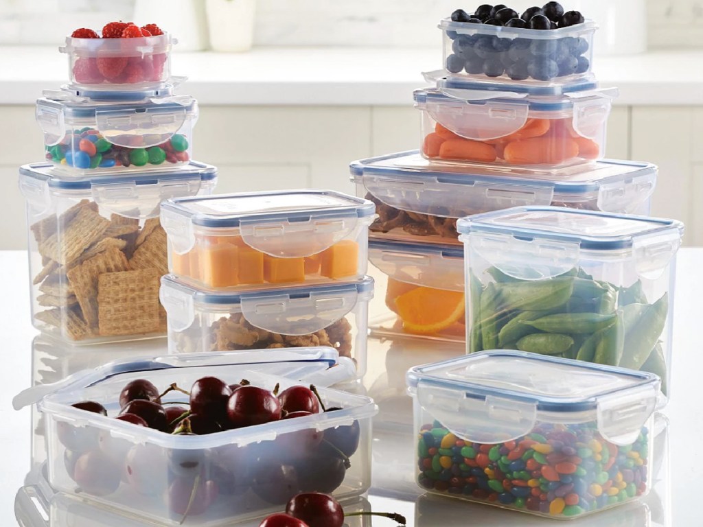 Lock n LockEasy Essentials Basics 24-Pc. Food Storage Container Set