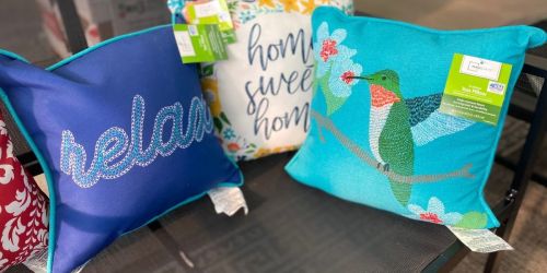 Outdoor Throw Pillows Only $5 at Walmart (In-Store & Online) | TONS of Cute Designs