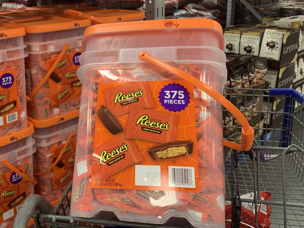 Reeses pieces in bucket 375 pieces