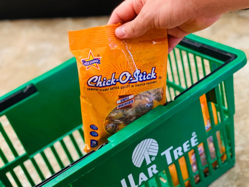 candy in dollar tree basket 