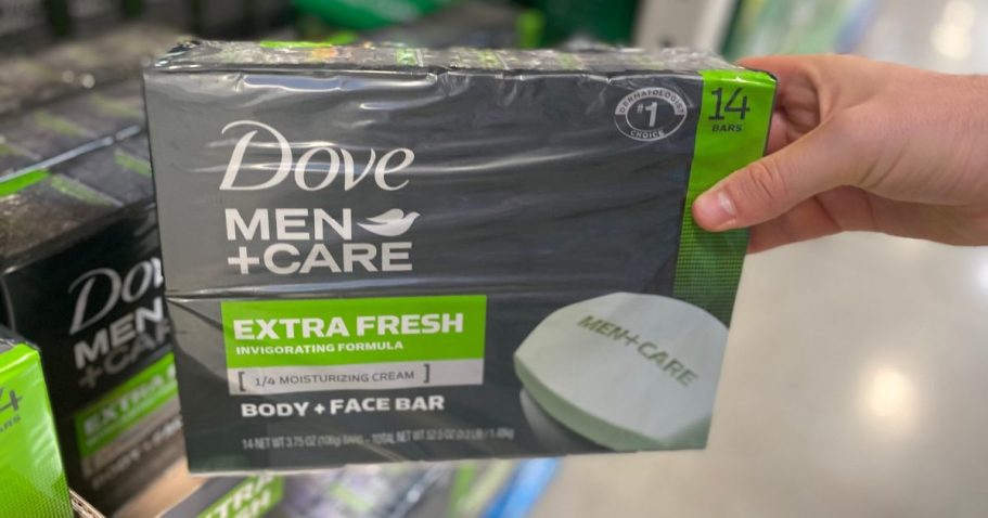 Dove Men+Care Bar Soap 14-Pack Just $9.58 Shipped on Amazon (Regularly $17)