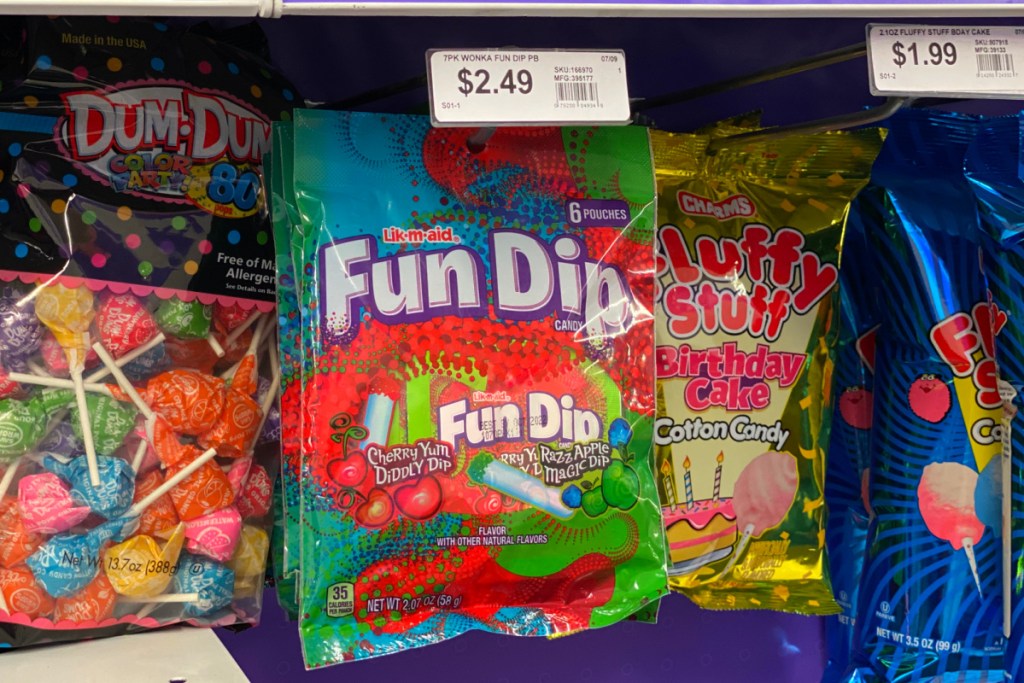 fun dip on display