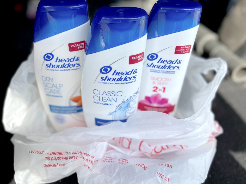 head & shoulders in walgreens bag