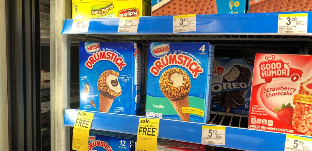 nestle drumstick cones at walgreens