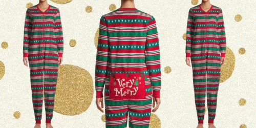 Women’s Holiday Onesie Pajamas Only $7.45 on Walmart.online (Regularly $20)