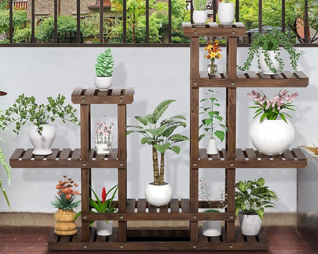 plant stand 4-tier outside