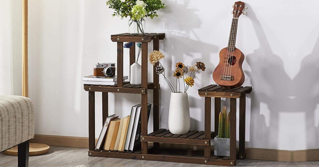 plant stand w: guitar