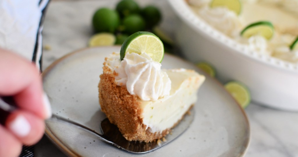 slice of key lime pie