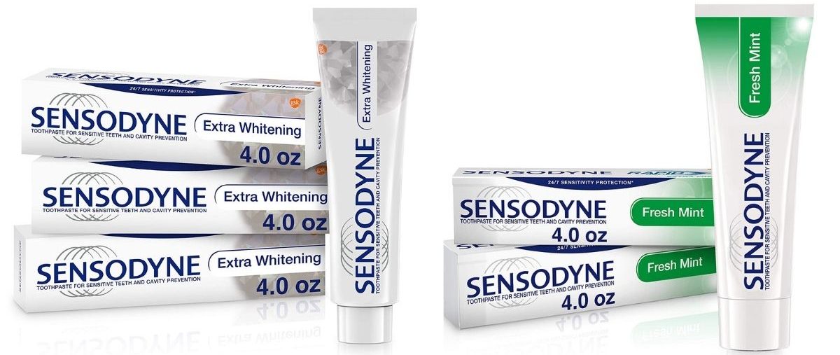 two Sensodyne Toothpaste Packs