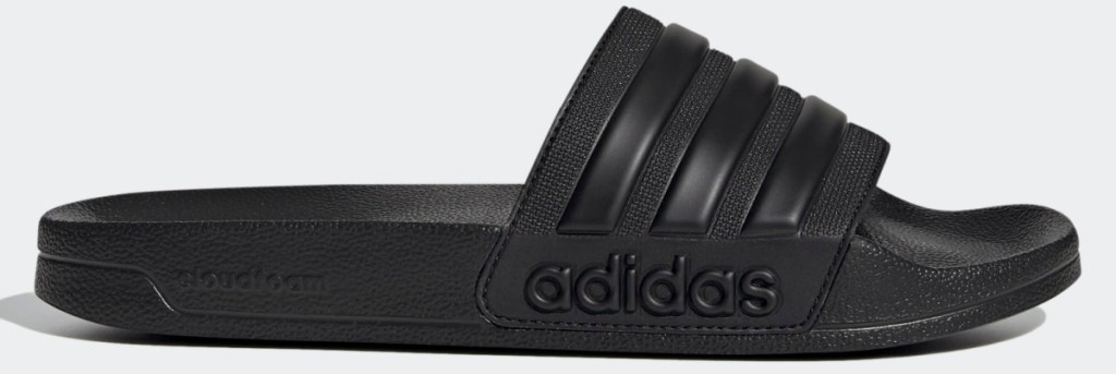 black adidas slides