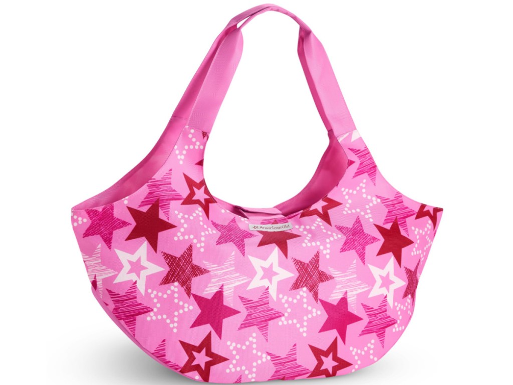 american girl doll pink tote