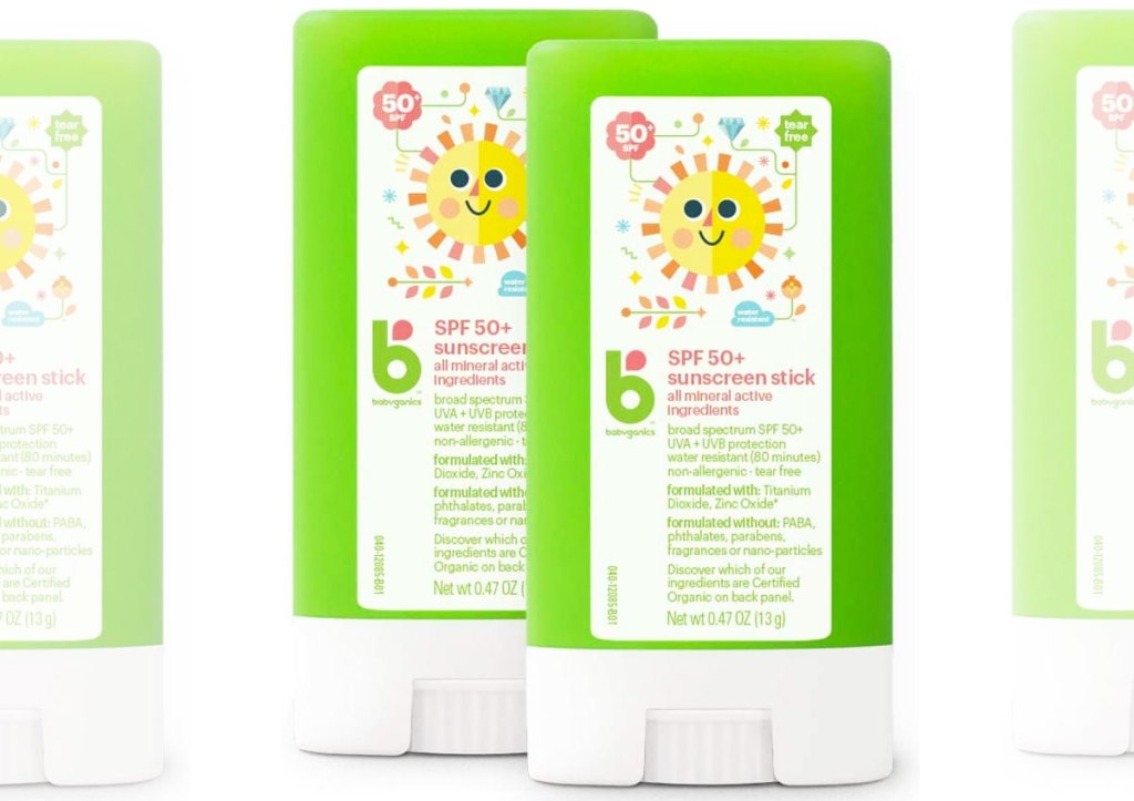 green babyganics sunscreen sticks