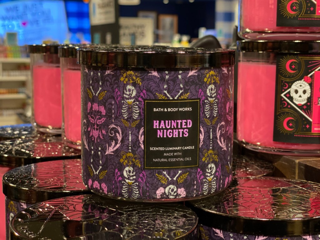 bath & body works halloween 3 wick candle