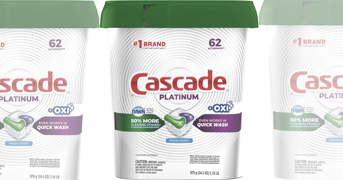 Cascade Platinum Dishwasher Pods, 