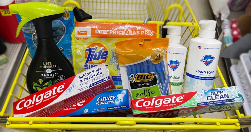 Dollar General products in cart