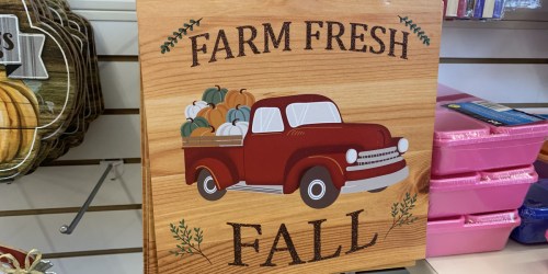 Fall & Harvest Decor Only $1 at Dollar Tree | Monogrammed Pumpkins, Wooden Signs, & More