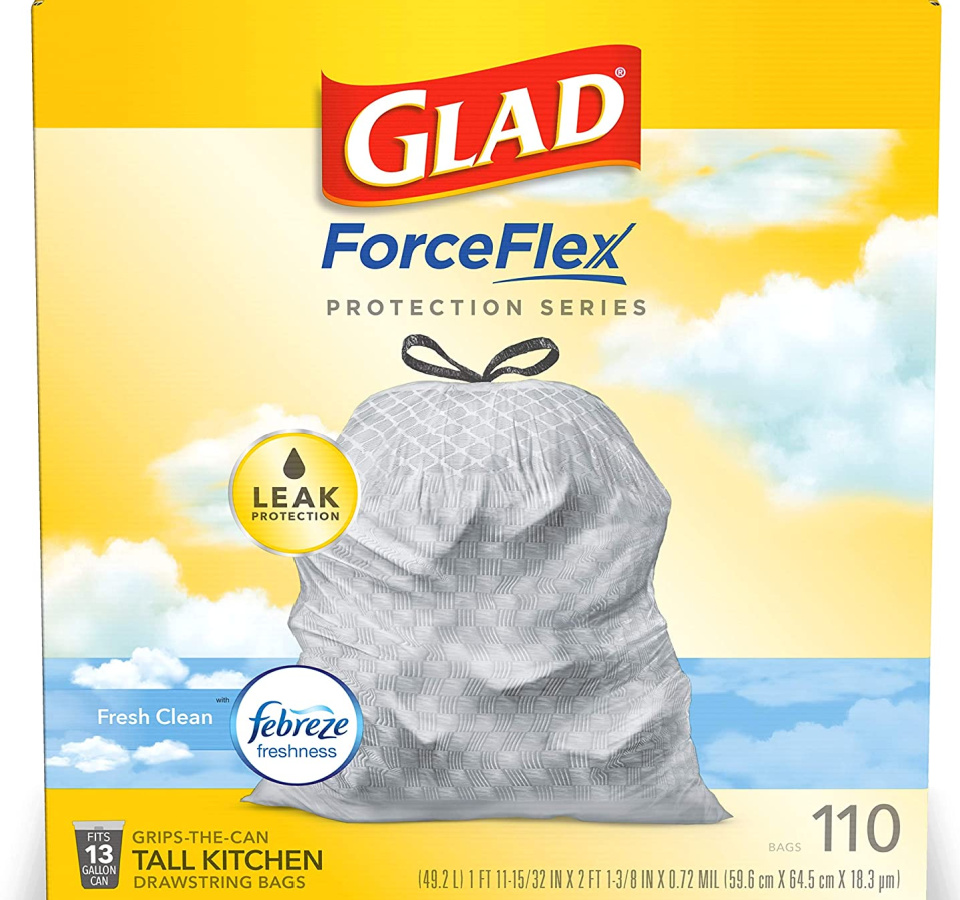 Glad ForceFlex Protection Series Tall Kitchen Trash Bags