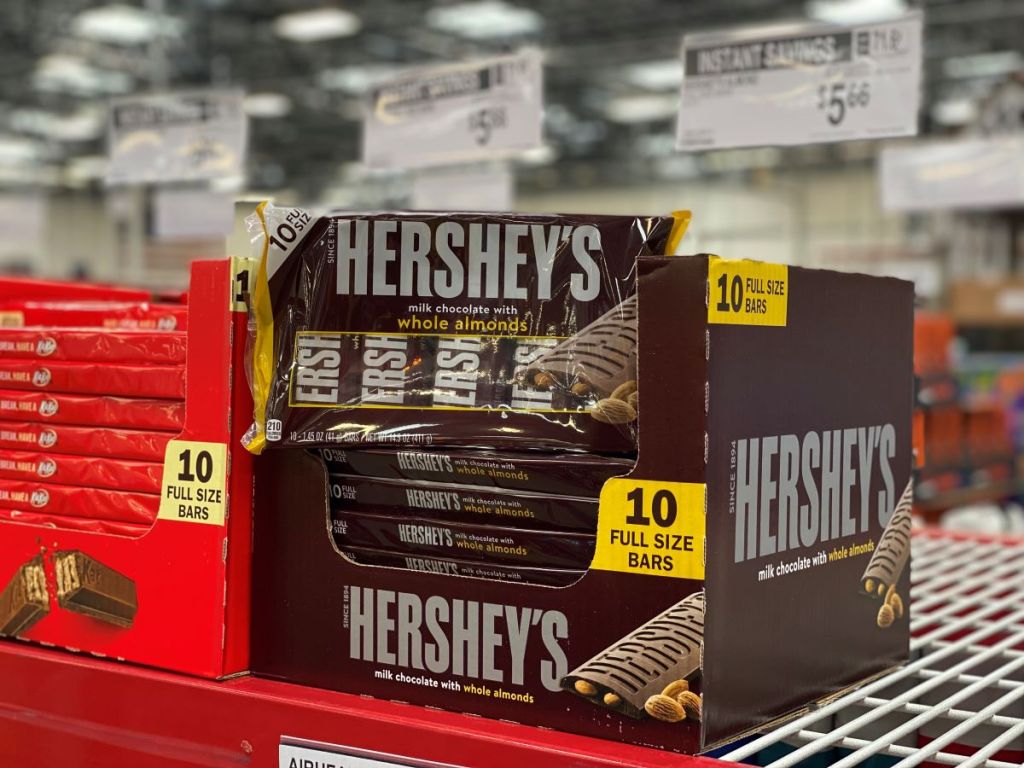 Hershey's Candy Bars with Almonds at Sam's Club