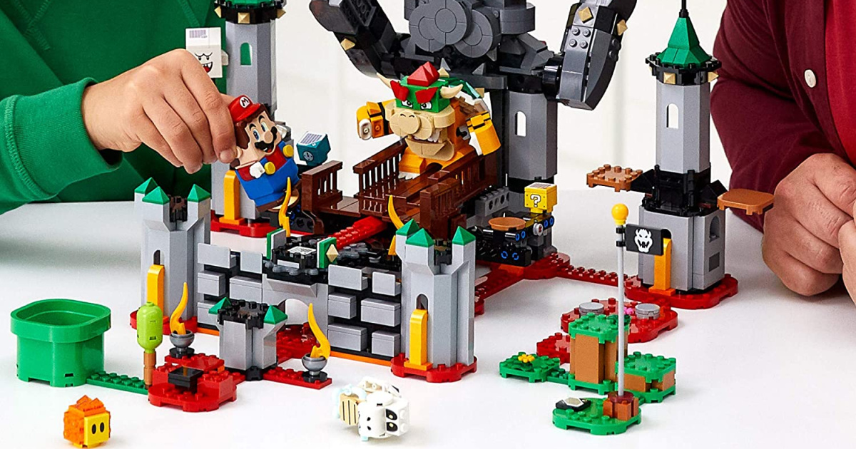 family building Super Mario themed LEGO set