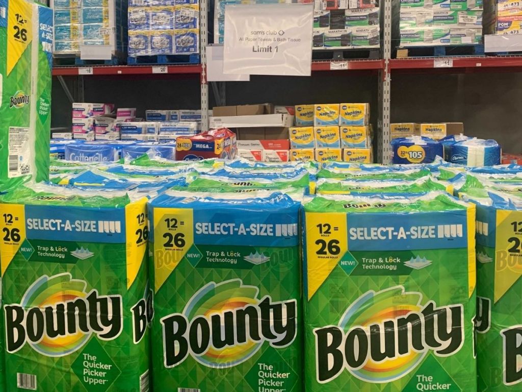 Sam's Club Bounty paper towels