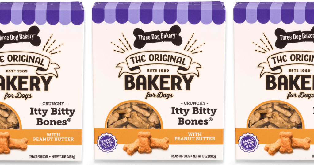 Three Dog Bakery Itty Bitty Bones box