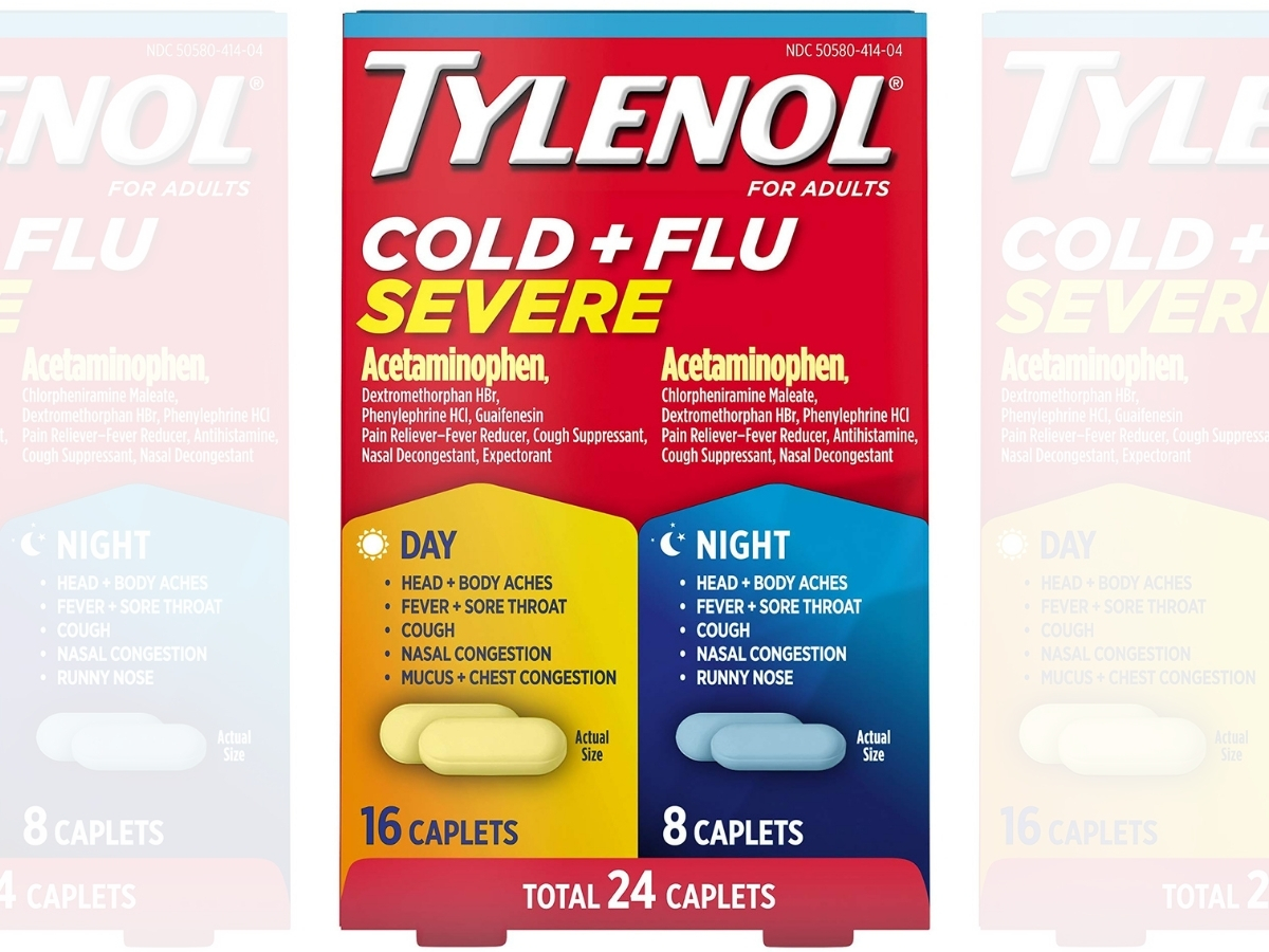 Tylenol Cold + Flu Severe Day & Night Caplets 24-Count