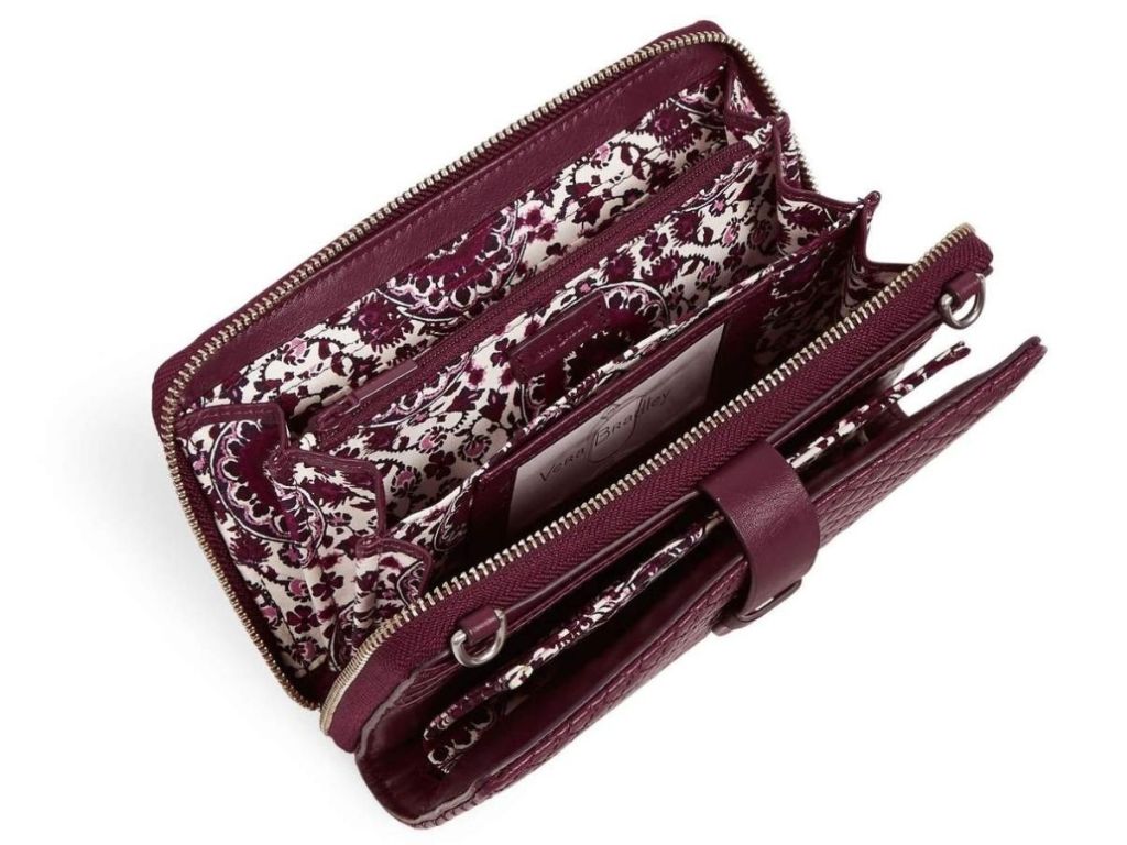 Vera Bradley burgundy crossbody bag