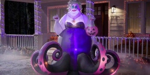 This Huge Disney Animated Ursula on HomeDepot.online is Just What your Halloween Décor Needs