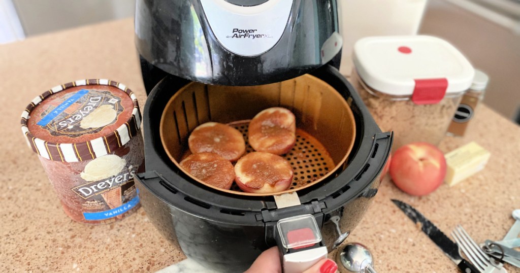 easy air fryer peaches