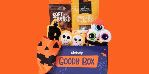 Chewy Dog Halloween Goody Box w/ Toys, Treats & Bandana Only $24.99 (Regularly $33)