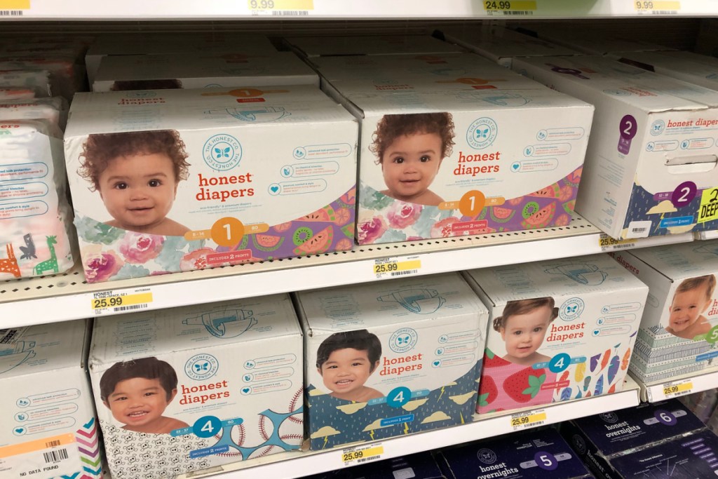 honest diapers at target in store