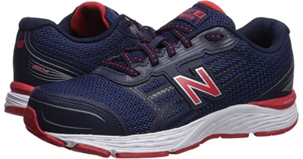 Joes New Balance navy and red shoes