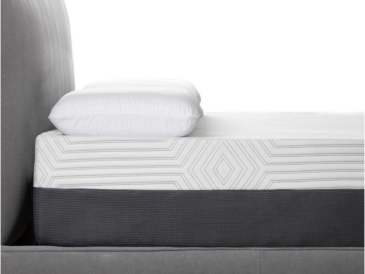 close up of white mattress