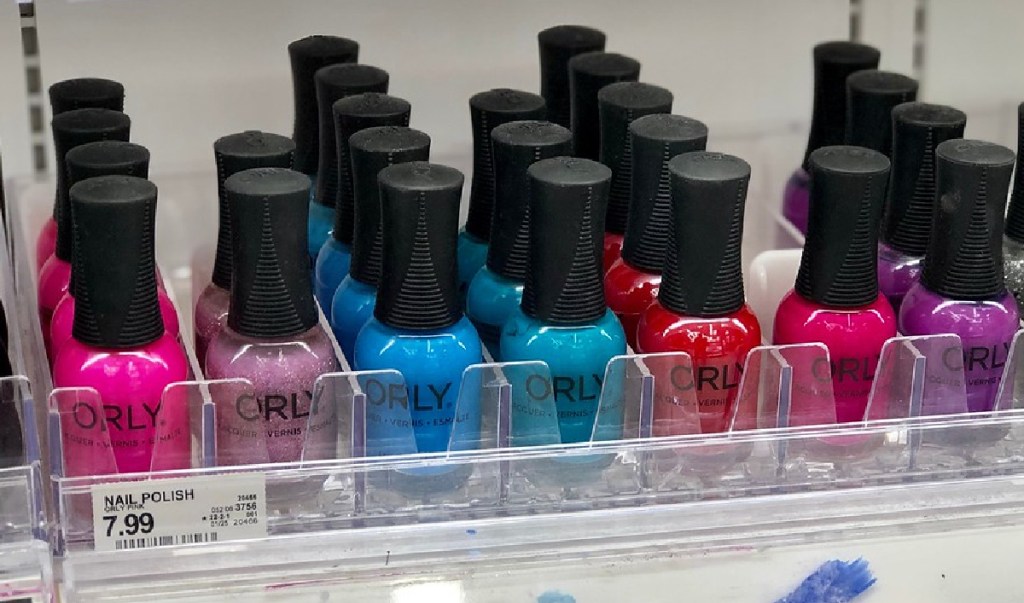 orly nail polish on shelf