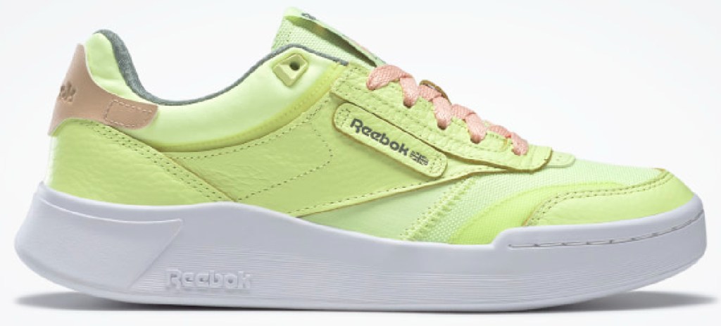 neon green Reebok shoes