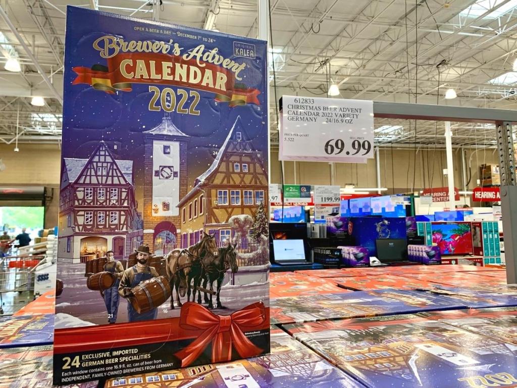 costco brewer's beer advent calendar in store