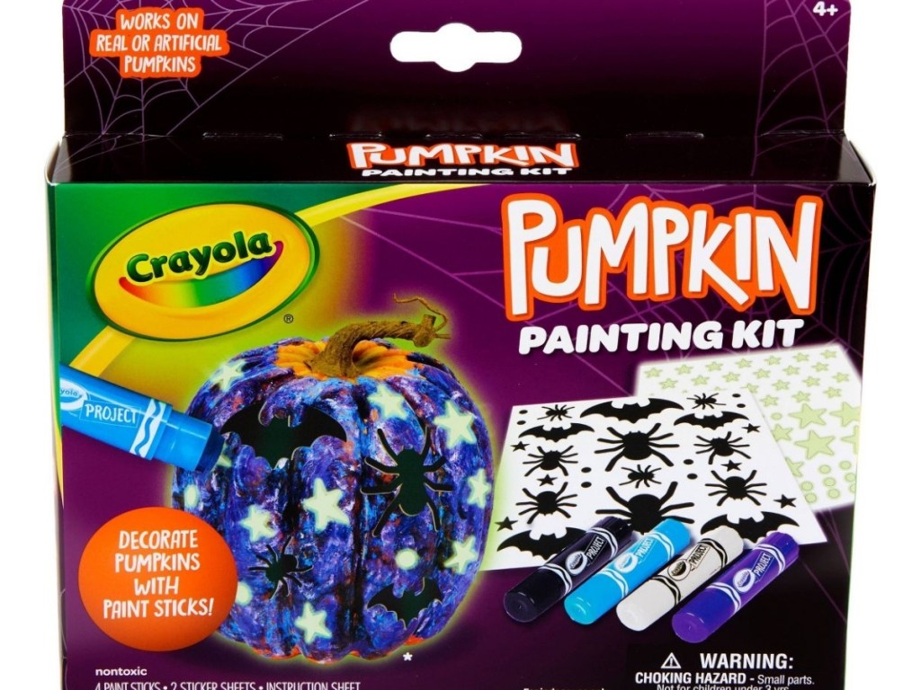 crayola pumpkin painting kit galaxy themed