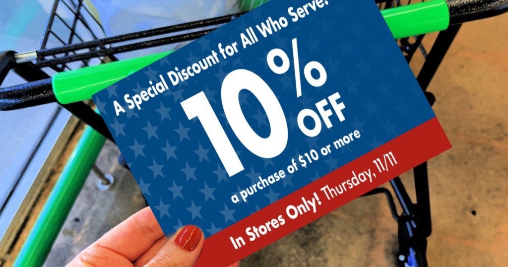 Dollar Tree Veteran's Day flyer