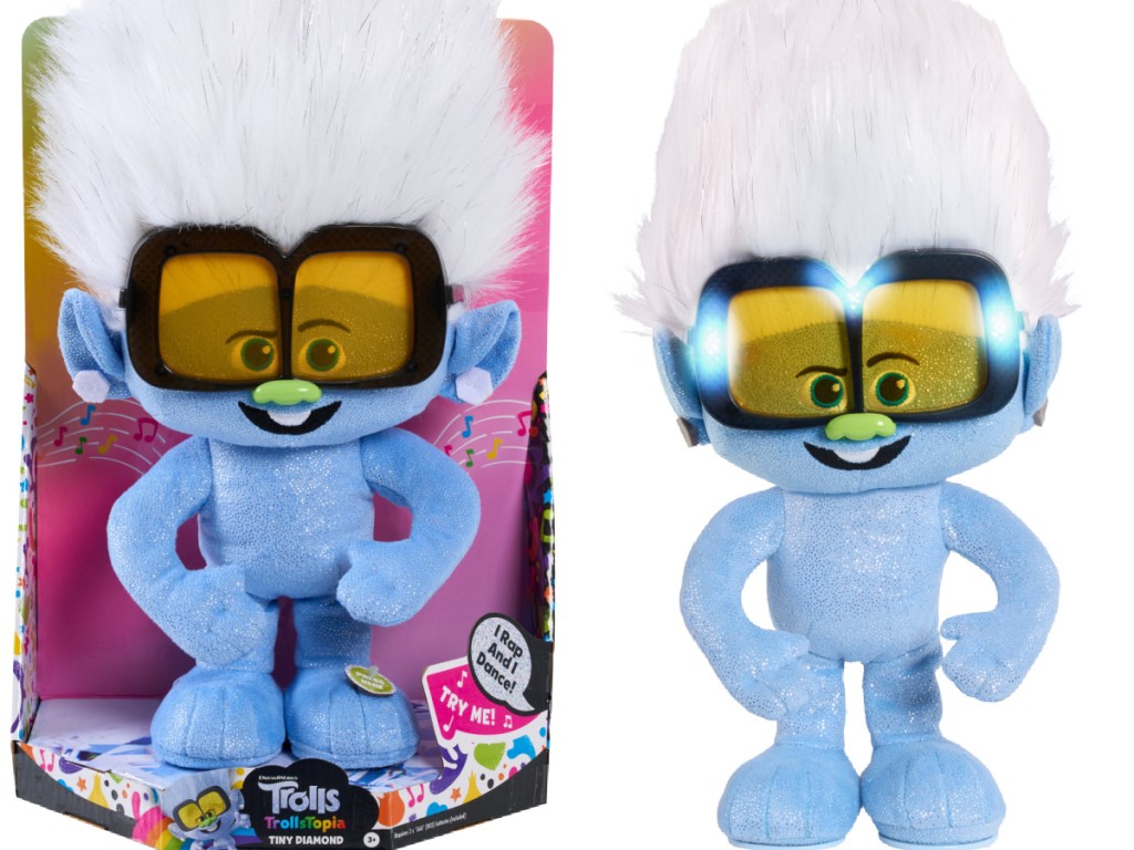 DreamWorks 17.5" Trolls Trolls World Tour Tiny Diamond Dancer Doll Plush Toy