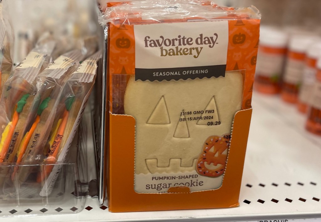 Favorite Day Bakery Seasonal Pumpkin Shaped Sugar Cookie in store