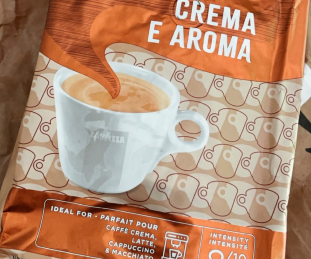 bag of whole bean coffee