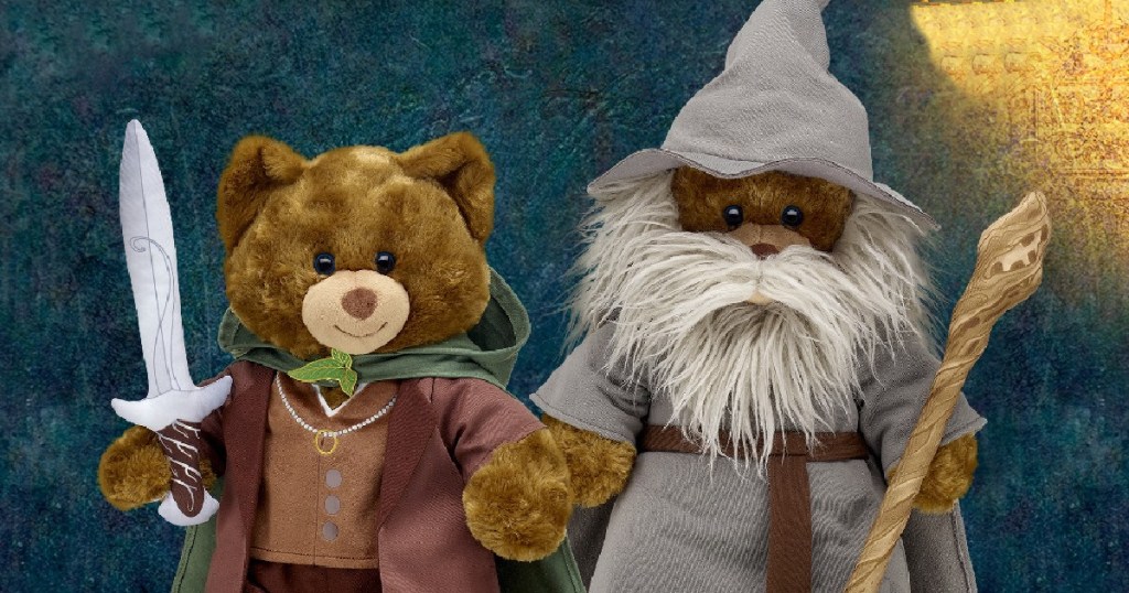 frodo baggins and gandalf build-a-bear plush